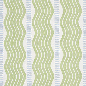 Sina Stripe Green 5012120 by Schumacher Wallpaper