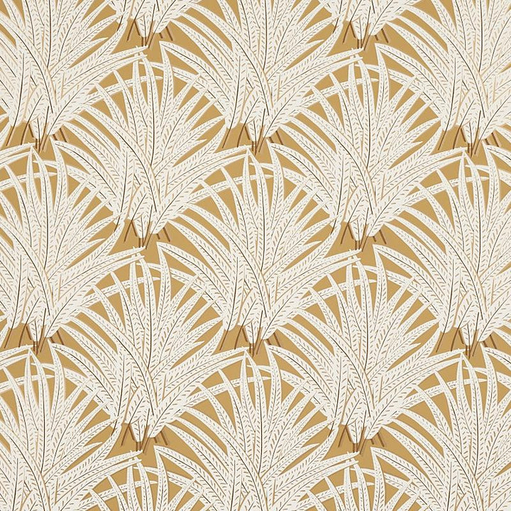 Zenada Gold 5012241 by Schumacher Wallpaper Copacabana 9.0" - Fabric Carolina -