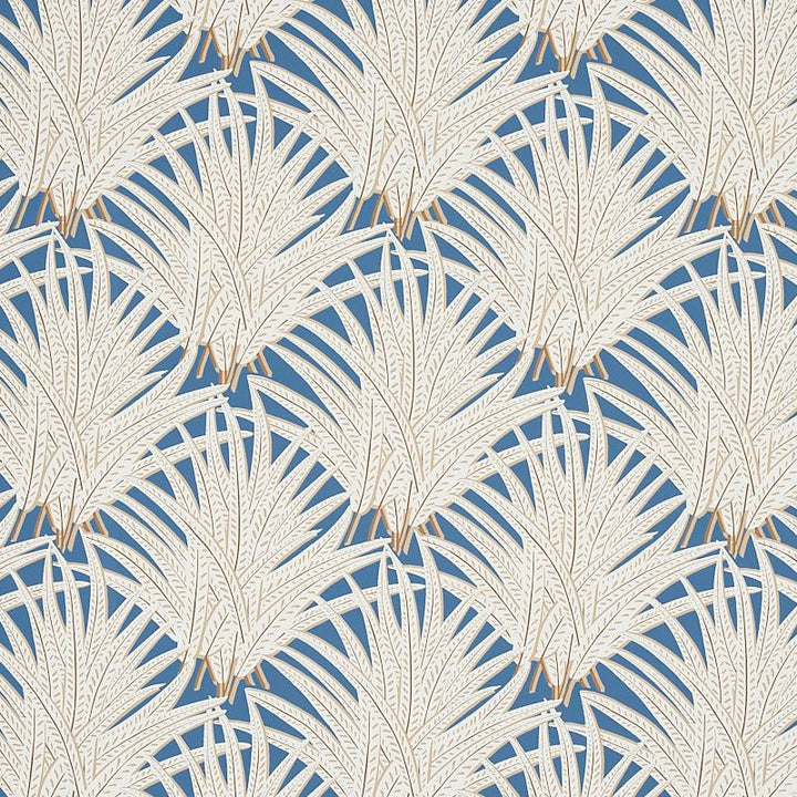 Zenada Blue 5012242 by Schumacher Wallpaper Copacabana 9.0" - Fabric Carolina -