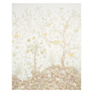 Amaltas Green & Yellow 5012332 by Schumacher Wallpaper