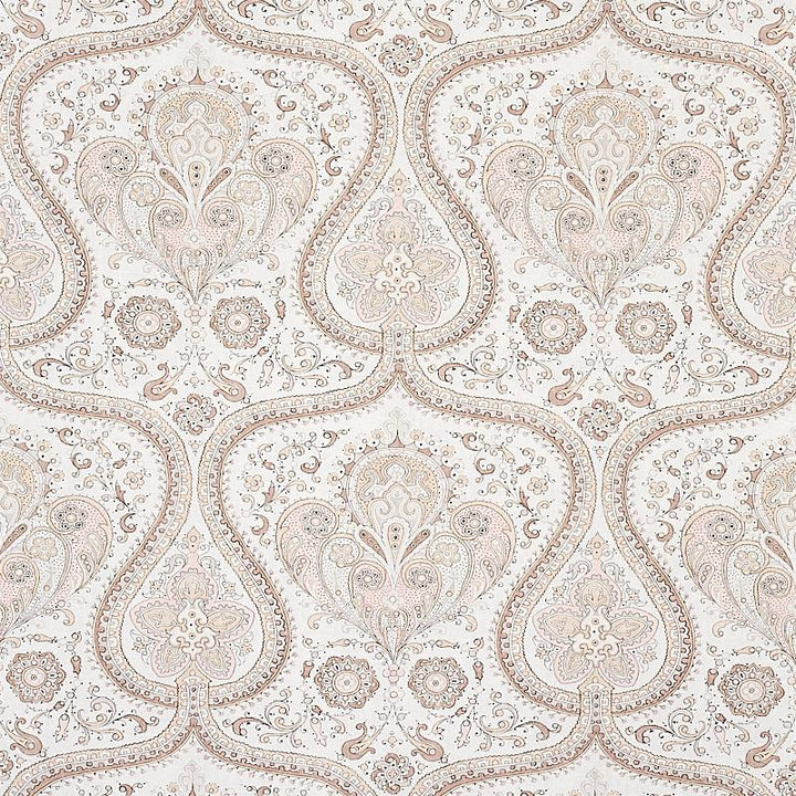 Paisley Court Sand 5012272 by Schumacher Wallpaper East Meets West 13.5" - Fabric Carolina -
