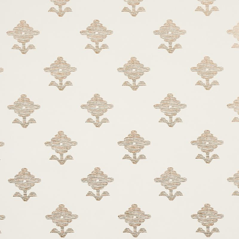 Rubia Ivory 5012221 by Schumacher Wallpaper East Meets West 13.5" - Fabric Carolina -