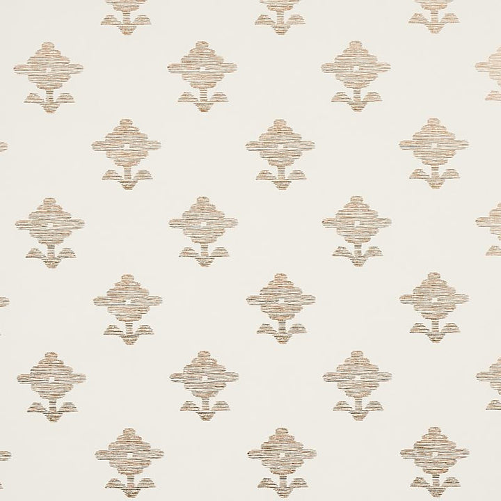 Rubia Ivory 5012221 by Schumacher Wallpaper East Meets West 13.5" - Fabric Carolina -