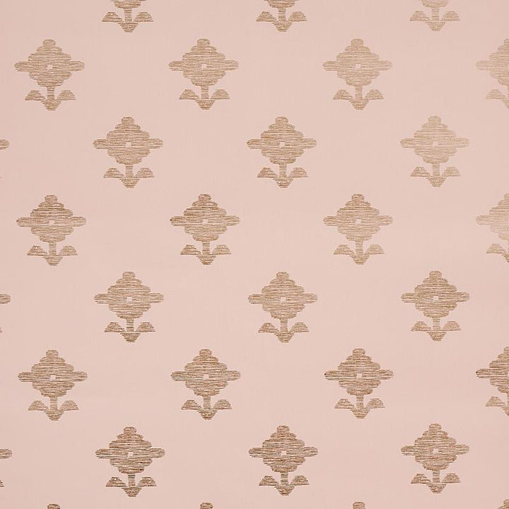 Rubia Blush 5012222 by Schumacher Wallpaper East Meets West 13.5" - Fabric Carolina -