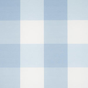Willa Check Large Chambray 5012350 by Schumacher Wallpaper