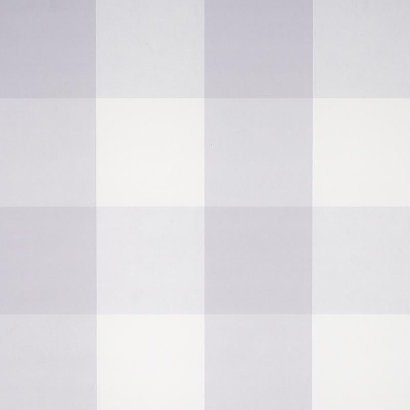 Willa Check Large Lavender 5012355 by Schumacher Wallpaper Plaid Wallcoverings 13.5" - Fabric Carolina -