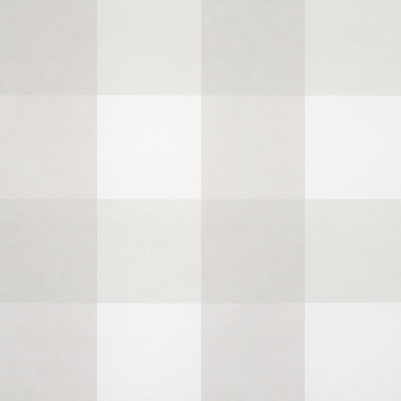 Willa Check Large Birch 5012358 by Schumacher Wallpaper Plaid Wallcoverings 13.5" - Fabric Carolina -