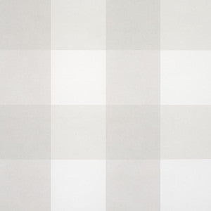 Willa Check Large Birch 5012358 by Schumacher Wallpaper
