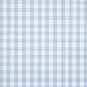 Willa Check Small Chambray 5012360 by Schumacher Wallpaper