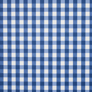 Willa Check Small Navy 5012361 by Schumacher Wallpaper