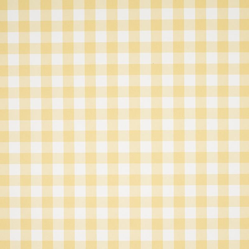 Willa Check Small Yellow 5012363 by Schumacher Wallpaper Plaid Wallcoverings 2.0" - Fabric Carolina -