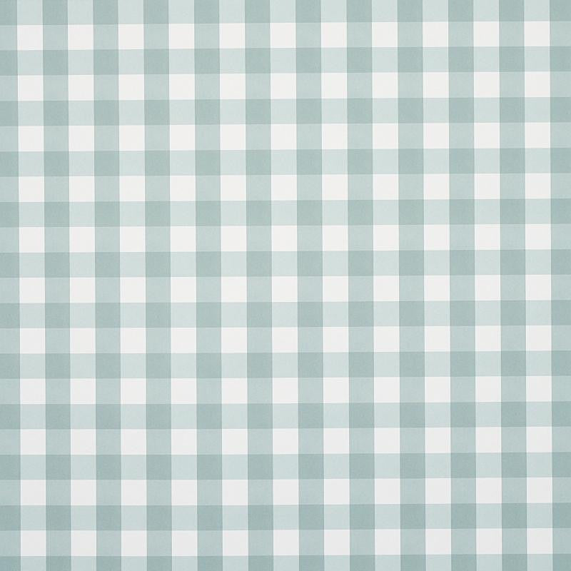 Willa Check Small Seaglass 5012366 by Schumacher Designer Wallpaper Plaid Wallcoverings 2.0" - Swanky Fabrics -