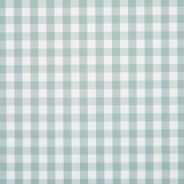 Willa Check Small Seaglass 5012366 by Schumacher Designer Wallpaper Plaid Wallcoverings 2.0" - Swanky Fabrics -