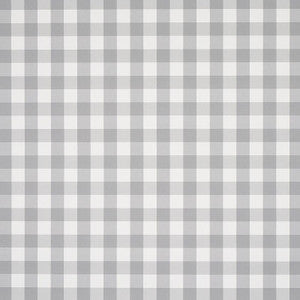 Willa Check Small Grey 5012367 by Schumacher Wallpaper