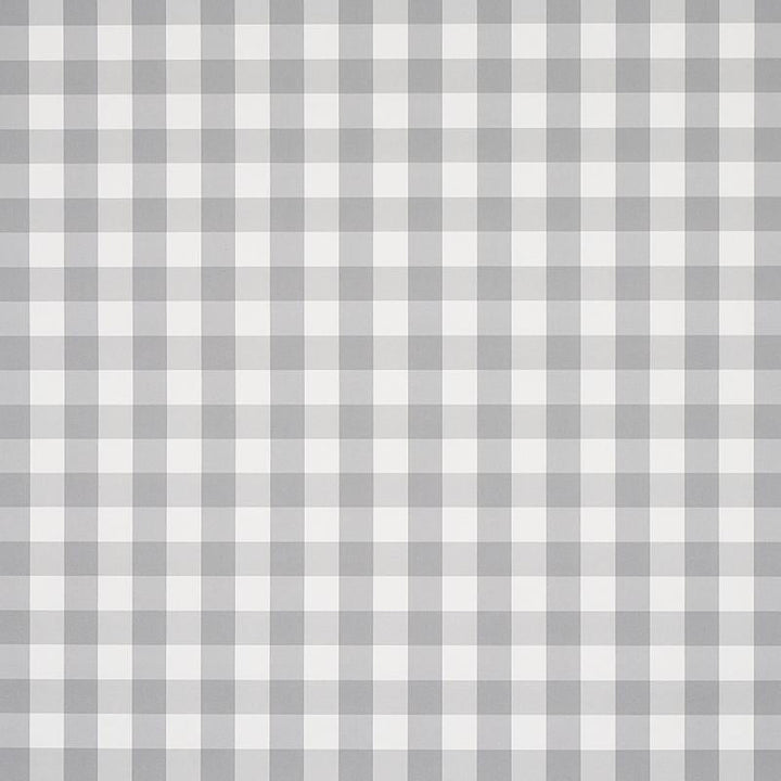 Willa Check Small Grey 5012367 by Schumacher Wallpaper Plaid Wallcoverings 2.0" - Fabric Carolina -