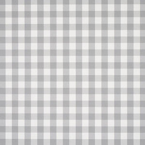 Willa Check Small Grey 5012367 by Schumacher Wallpaper
