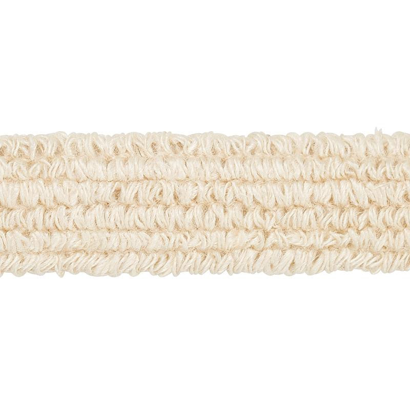 Barba Jute Tape Ivory 80061 by Schumacher Trim Copacabana - Fabric Carolina -