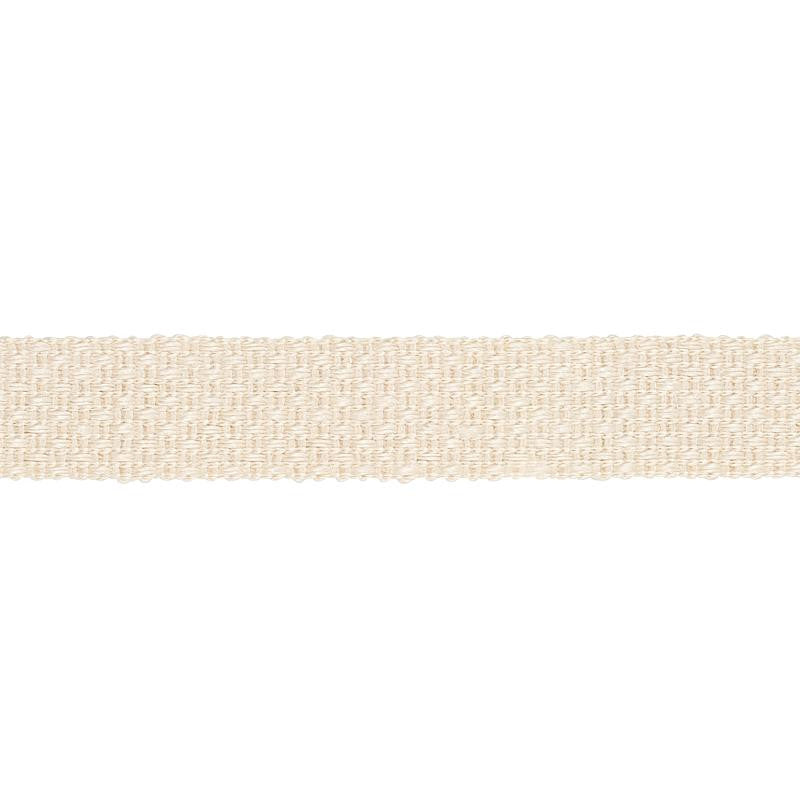 Duval Jute Tape Ivory 80070 by Schumacher Trim Copacabana - Fabric Carolina -