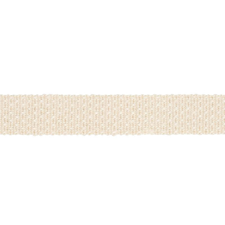 Duval Jute Tape Ivory 80070 by Schumacher Designer Trim Copacabana - Swanky Fabrics -