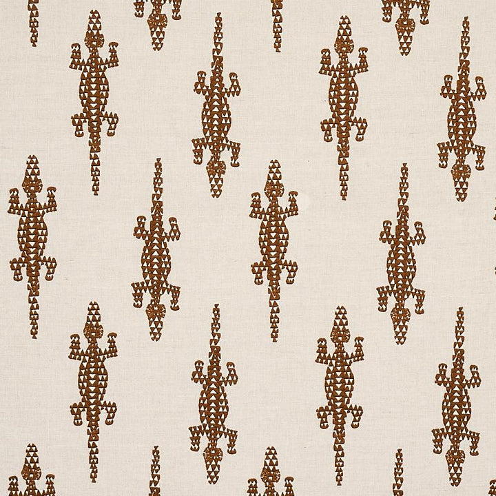 Baracoa Embroidery Brown 80201 by Schumacher Fabric Copacabana 23.6" - Fabric Carolina -
