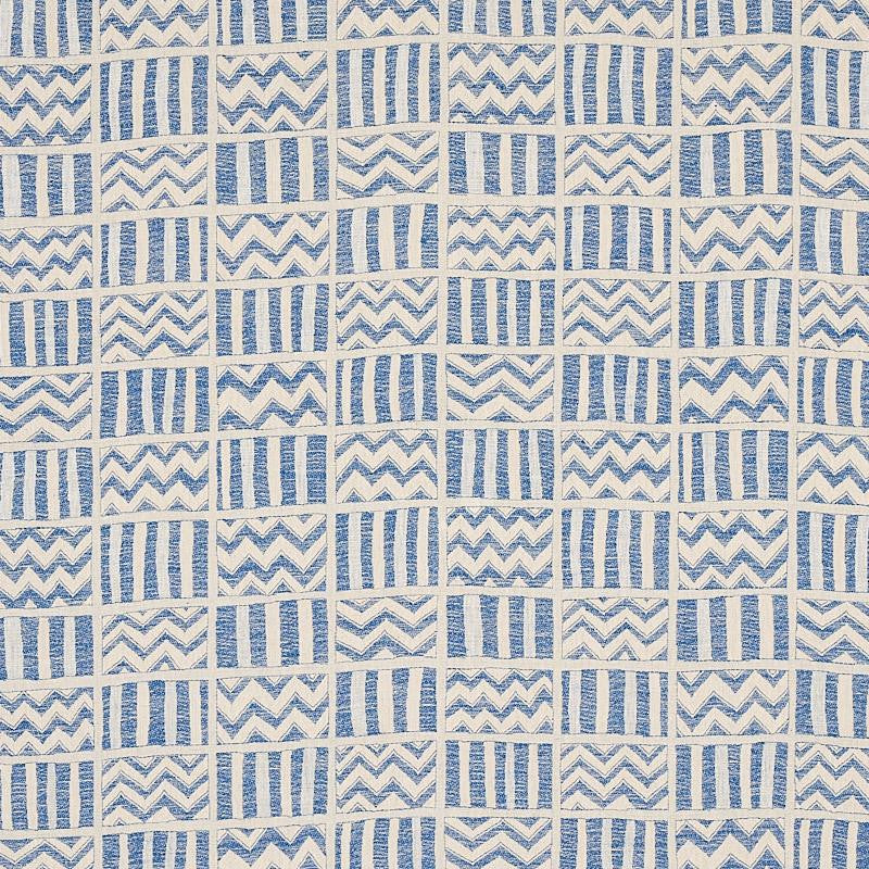 Kudu Blue 79762 by Schumacher Fabric Copacabana 13.67" - Fabric Carolina -