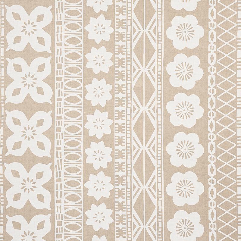 Mrs. Howell Natural 179870 by Schumacher Designer Fabric Copacabana 54.0" - Swanky Fabrics -