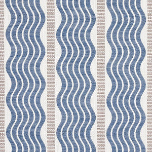 Sina Stripe Blue 79941 by Schumacher Fabric