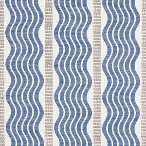 Sina Stripe Blue 79941 by Schumacher Fabric