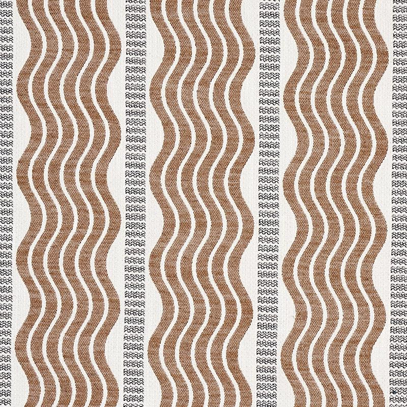 Sina Stripe Brown 79942 by Schumacher Fabric Copacabana 7.0" - Fabric Carolina -