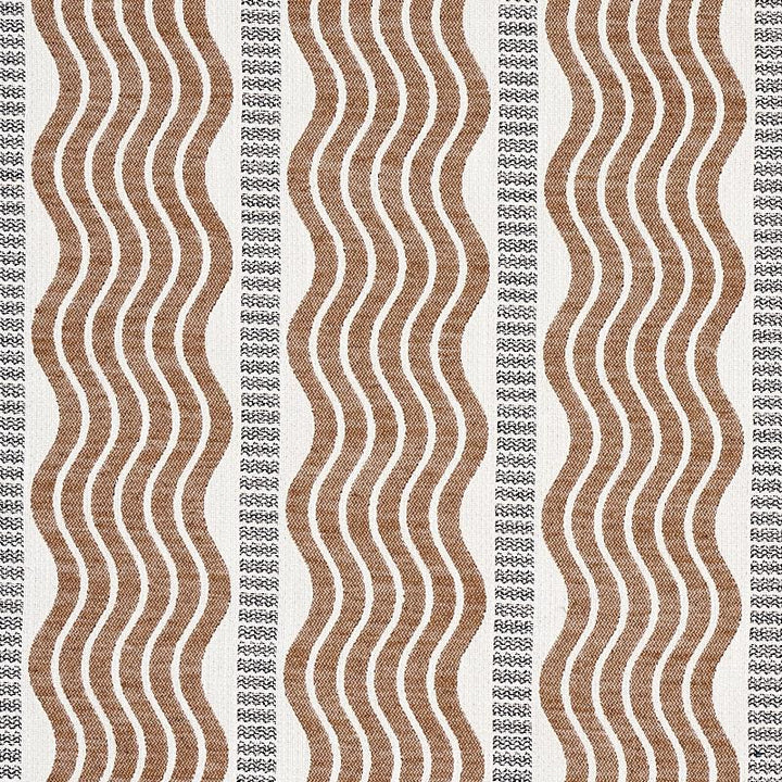 Sina Stripe Brown 79942 by Schumacher Fabric Copacabana 7.0" - Fabric Carolina -