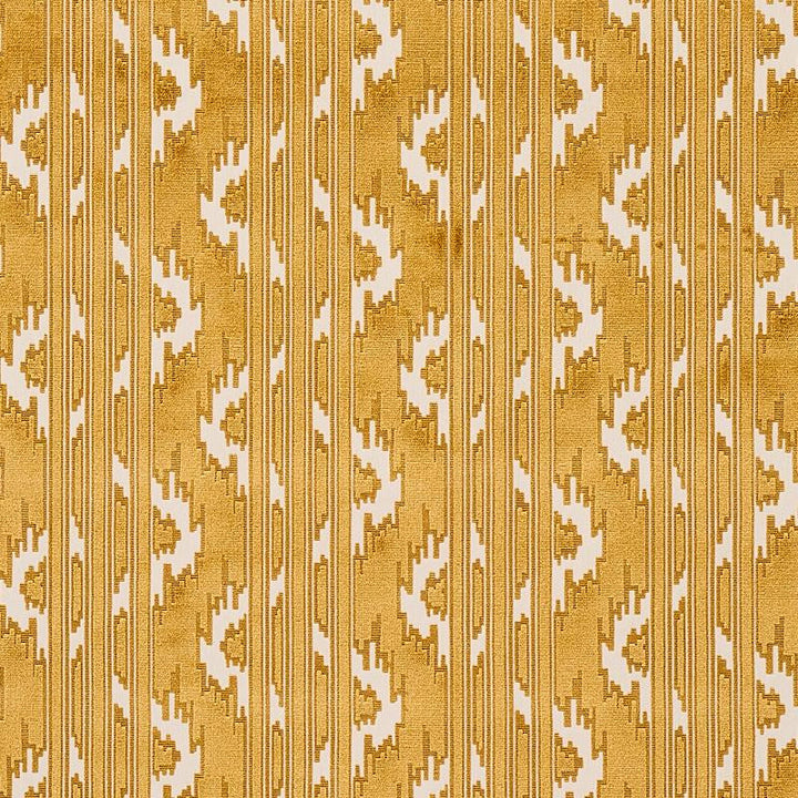 Murat Velvet Gold 80321 by Schumacher Fabric East Meets West 13.5" - Fabric Carolina -