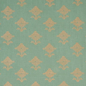 Rubia Embroidery Mineral 74164 by Schumacher Fabric
