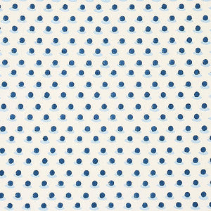 Berry Hand Block Print Indigo & Sky 179731 by Schumacher Fabric
