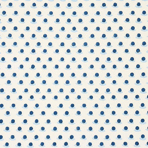 Berry Hand Block Print Indigo & Sky 179731 by Schumacher Fabric
