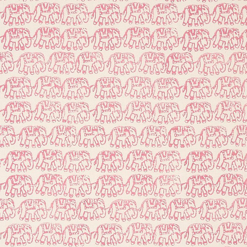 Ellies Hand Block Print Rose 179750 by Schumacher Fabric Molly Mahon 4.88" - Fabric Carolina -