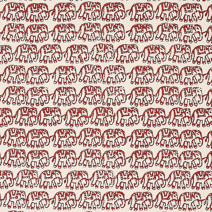 Ellies Hand Block Print Rust 179751 by Schumacher Fabric Molly Mahon 4.88" - Fabric Carolina -