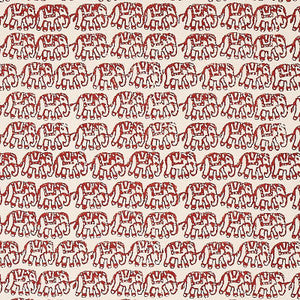 Ellies Hand Block Print Rust 179751 by Schumacher Fabric