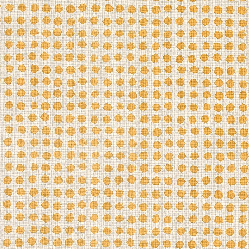Seed Hand Block Print Mustard 179770 by Schumacher Designer Fabric Molly Mahon - Swanky Fabrics -