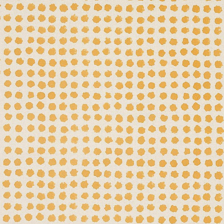 Seed Hand Block Print Mustard 179770 by Schumacher Fabric Molly Mahon - Fabric Carolina -