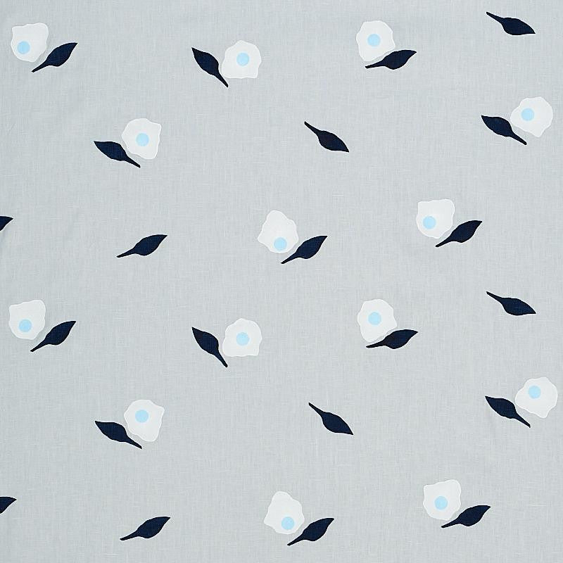 Aquinnah Hand Block Sky 179890 by Schumacher Fabric Caroline Z Hurley 54.0" - Fabric Carolina -