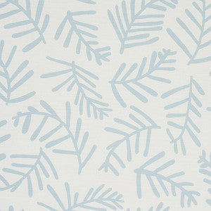 Tiah Cove Blue Leaf 179911 by Schumacher Fabric