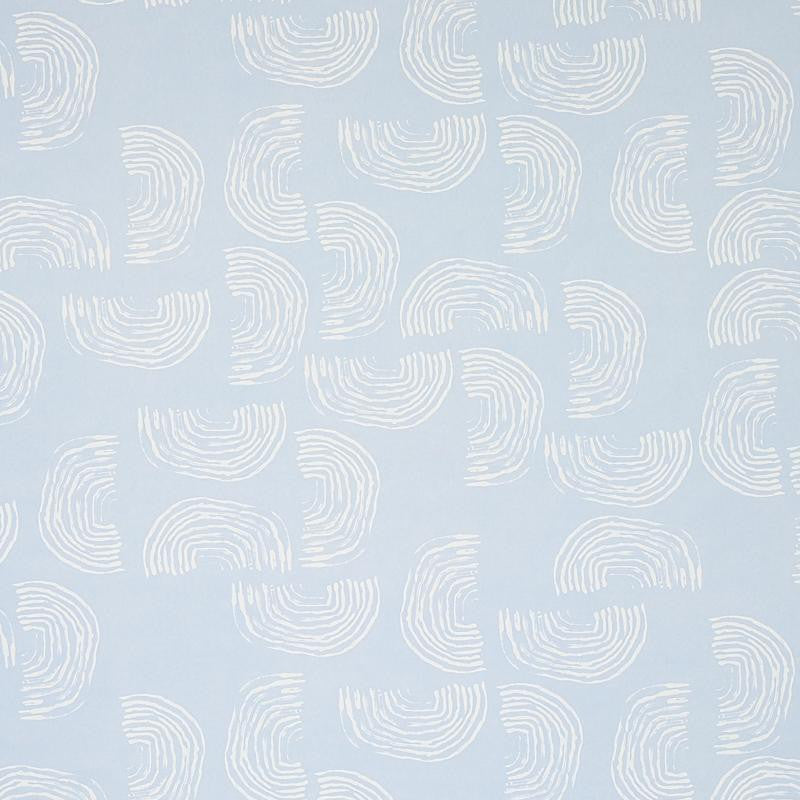 Quansoo Ivory On Sky 5012400 by Schumacher Wallpaper Caroline Z Hurley 52.0" - Fabric Carolina -