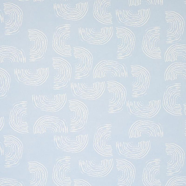 Quansoo Ivory On Sky 5012400 by Schumacher Wallpaper Caroline Z Hurley 52.0" - Fabric Carolina -