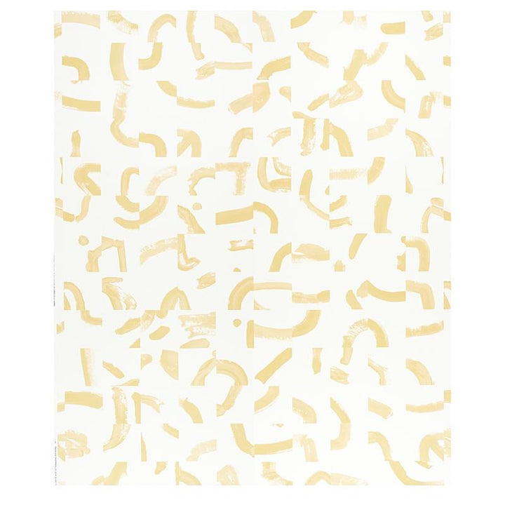 Sepiessa Yellow 5009493 by Schumacher Wallpaper Caroline Z Hurley 100.0" - Fabric Carolina -