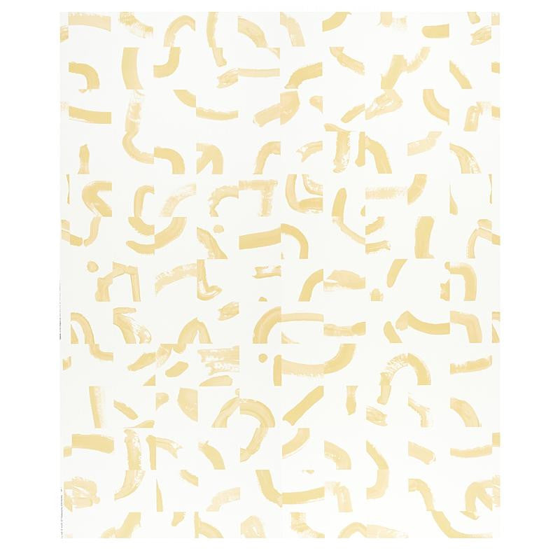 Sepiessa Yellow 5009493 by Schumacher Designer Wallpaper Caroline Z Hurley 100.0" - Swanky Fabrics -