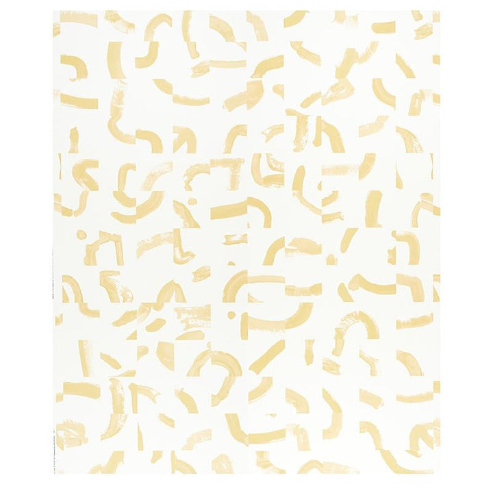 Sepiessa Yellow 5009493 by Schumacher Designer Wallpaper Caroline Z Hurley 100.0" - Swanky Fabrics -