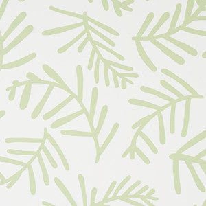 Tiah Cove Sage Leaf 5012450 by Schumacher Wallpaper