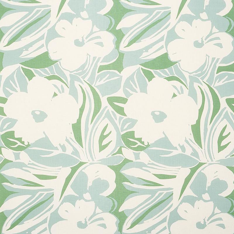 Stevie Green 178863 by Schumacher Designer Fabric Flower Power 26.25" - Swanky Fabrics -