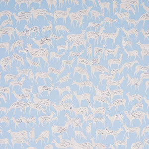 Fauna Slate Blue 5012490 by Schumacher Wallpaper