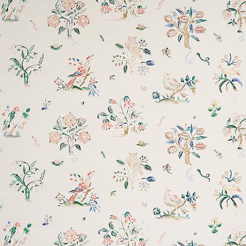 Magical Menagerie Primary 5012211 by Schumacher Designer Wallpaper Flight Of Fancy 54.0" - Swanky Fabrics -